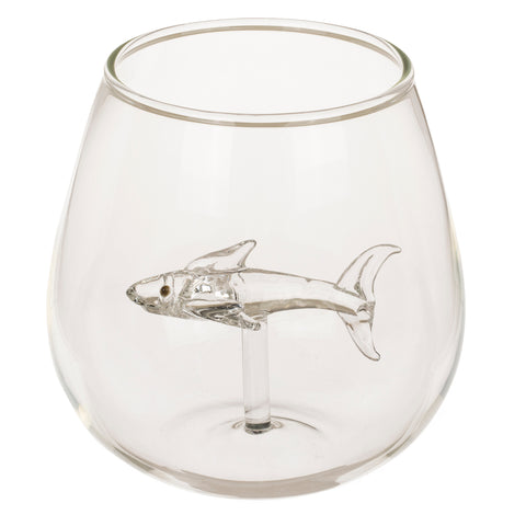 Schwimmender Hai Weinglas