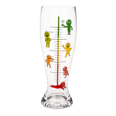 Trink-Barometer XXL Bierglas mit 1300ml Fassungsvermögen