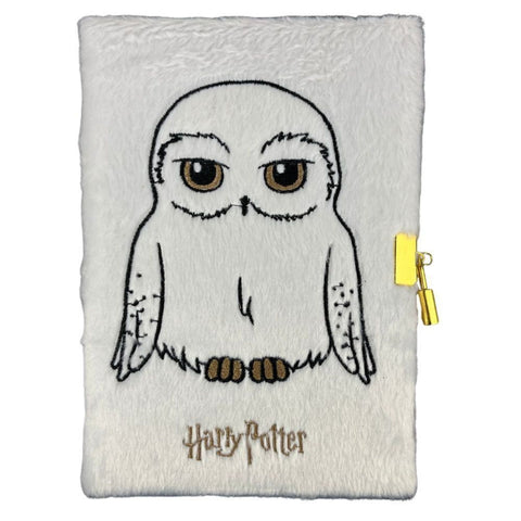Harry Potter Hedwig A5 Notizbuch mit Plüscheinband