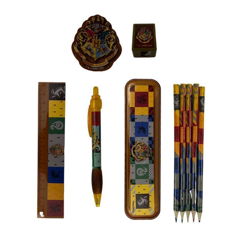 Harry Potter Schreibtischset mit Stiften, Lineal, A4 Heft und Mäppchen