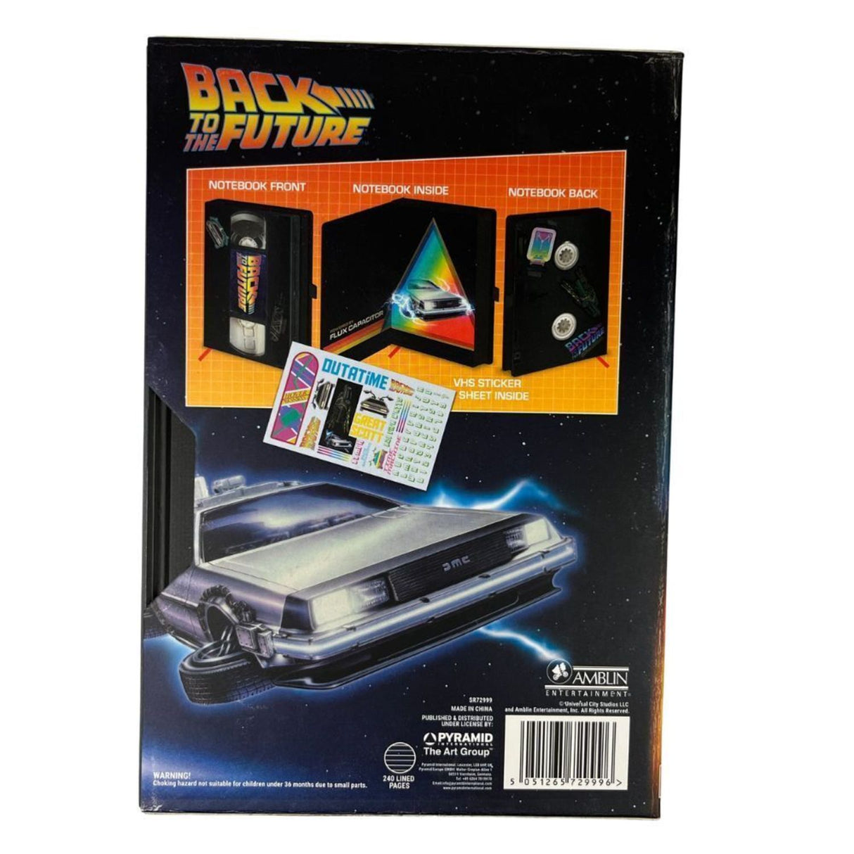 Zurück in die Zukunft VHS-Kassette A5 Notizbuch