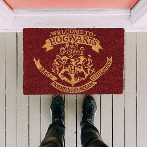 Harry Potter Welcome to Hogwarts Logo Fußmatte