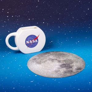NASA Logo Astronauten Kaffeebecher mit Mond-Puzzle