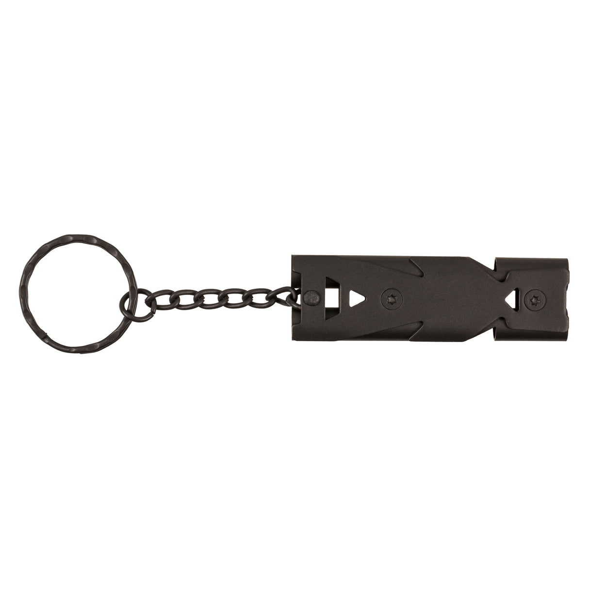 Notfall-Pfeife Schlüsselanhänger in silber oder grau