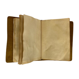 Reused Leder Notizbuch in braun