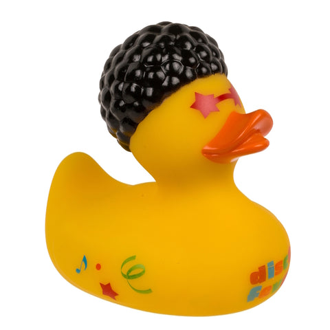 Disco Badeente mit cooler Brille und Frisur