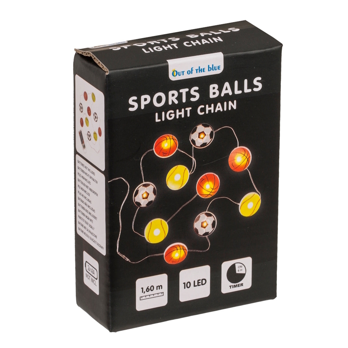 Sportbälle Lichterkette mit 10 Elementen