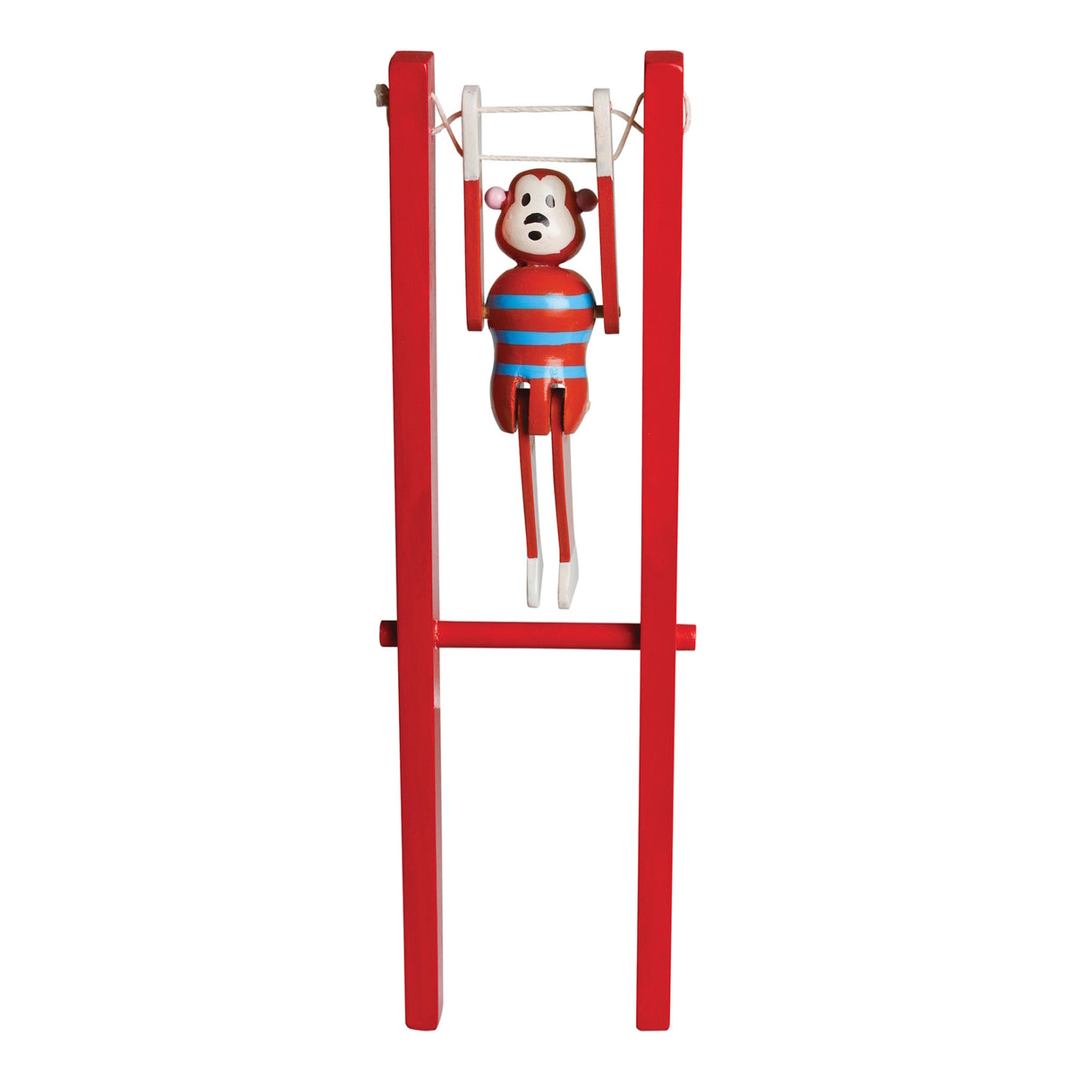 Akrobatischer Affe Retro Spielzeug aus Holz