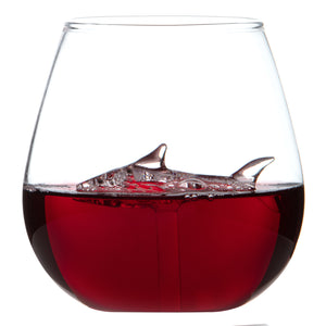 Schwimmender Hai Trinkglas