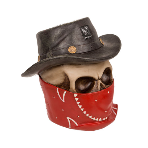 Bandit Totenkopf Spardose mit Bandana