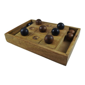 Gesellschaftsspiel Tic Tac Toe Spiel Brettspiel aus Holz