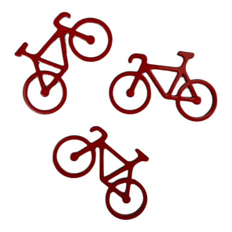 Schlüsselhalter Fahrrad Wandhalterung Schlüsselbrett mit drei Anhängern in Rot