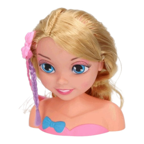 Spielzeug Schminkkopf für Mädchen Styling Spiel mit Haarbürste und Handspiegel