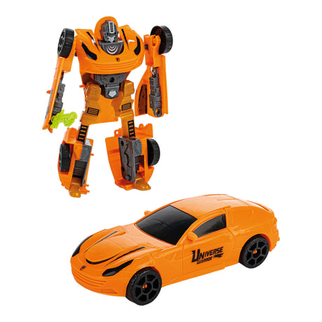 Spielzeugauto und Roboter 2in1 im 3er-Set