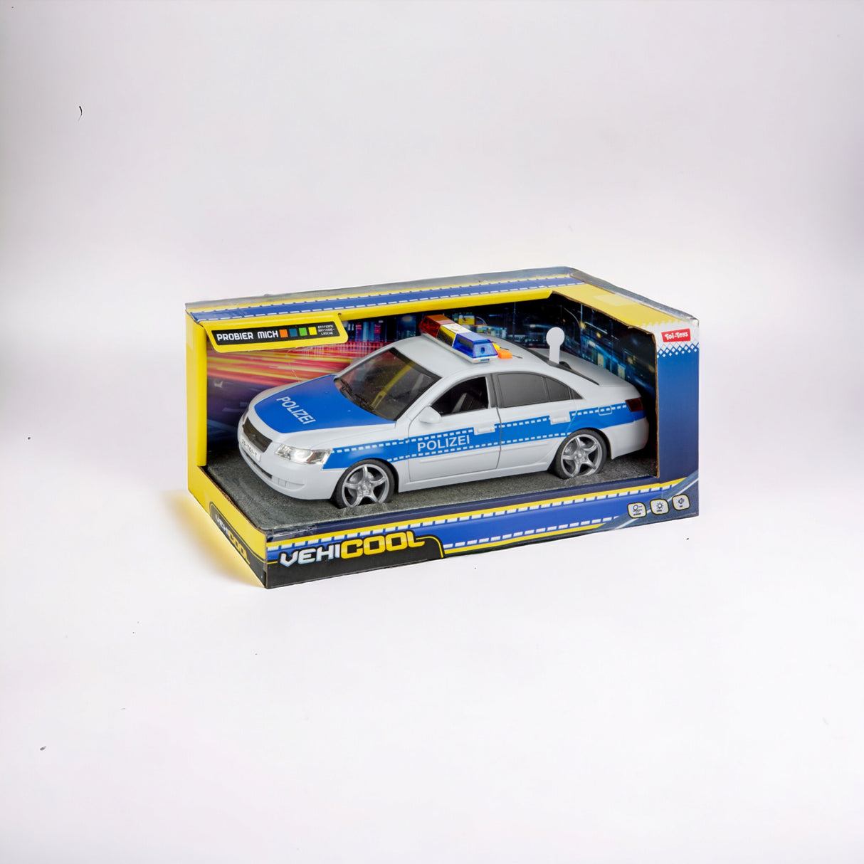 Spielzeug Polizeiauto Polizei Modellfahrzeug mit Friktionsmotor, Licht und Ton