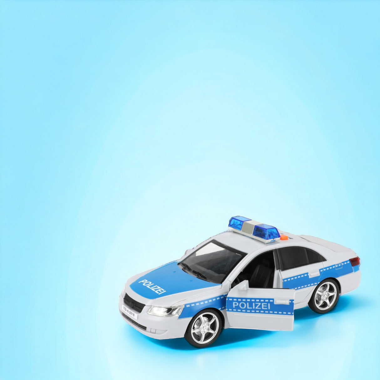 Spielzeug Polizeiauto Polizei Modellfahrzeug mit Friktionsmotor, Licht und Ton