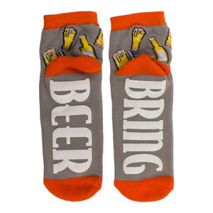 Socken Bier Geschenk für Männer Bierstrumpf mit ABS-Sohle in 36-45