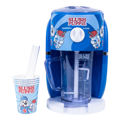 SLUSH PUPPiE Slush-Eismaschine Slusheis-Küchengadget für Zuhause mit Bechern und Strohhalmen