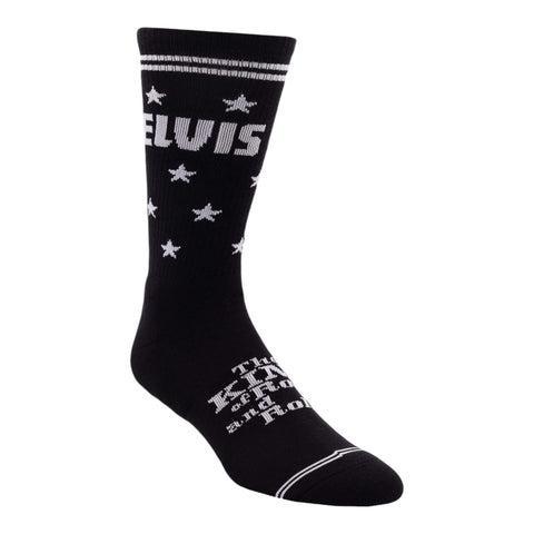 Socken Elvis Presley Fanartikel Elvis the King Strümpfe in schwarz in 40-46 im Paar