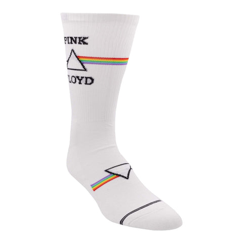 Socken Pink Floyd The Dark Side of the Moon Fanartikel weiß in 43-47 im Paar