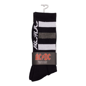 Socken AC/DC High Voltage Fanartikel Strümpfe in schwarz in 43-47 im Paar
