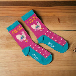 Hot Chick Socken Geburtstagsgeschenk für beste Freundin Huhn Strumpf in 37-42 (3 Paare)
