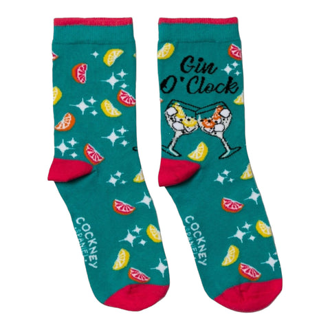 Gin O´clock Socken Ginsocken Gin Tonic Strümpfe in 37-42 im Paar