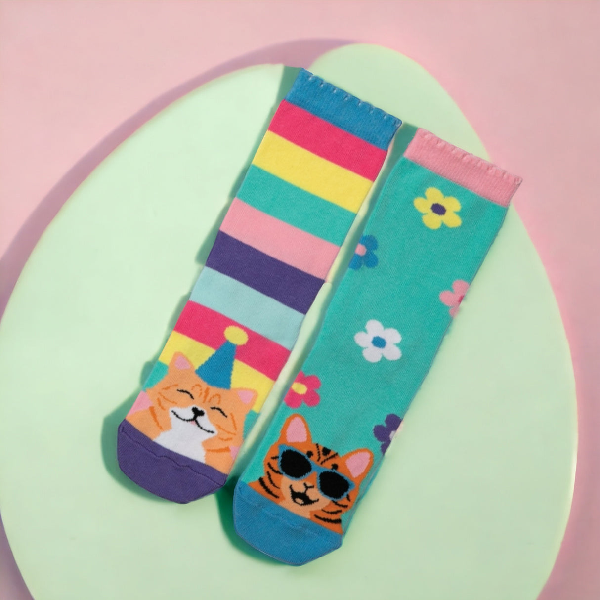 Kitten Heels Oddsocks Socken Geschenke für Frauen Katzen Strümpfe in 30-38 im 6er-Set
