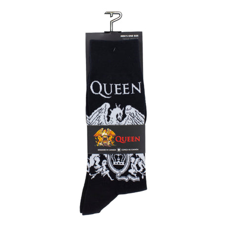 Socken Queen Fanartikel weißes Wappen Strümpfe in 40-46 im Paar