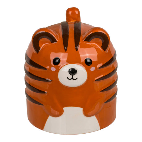 Tiger kopfüber Kaffeebecher Tigertasse aus Keramik
