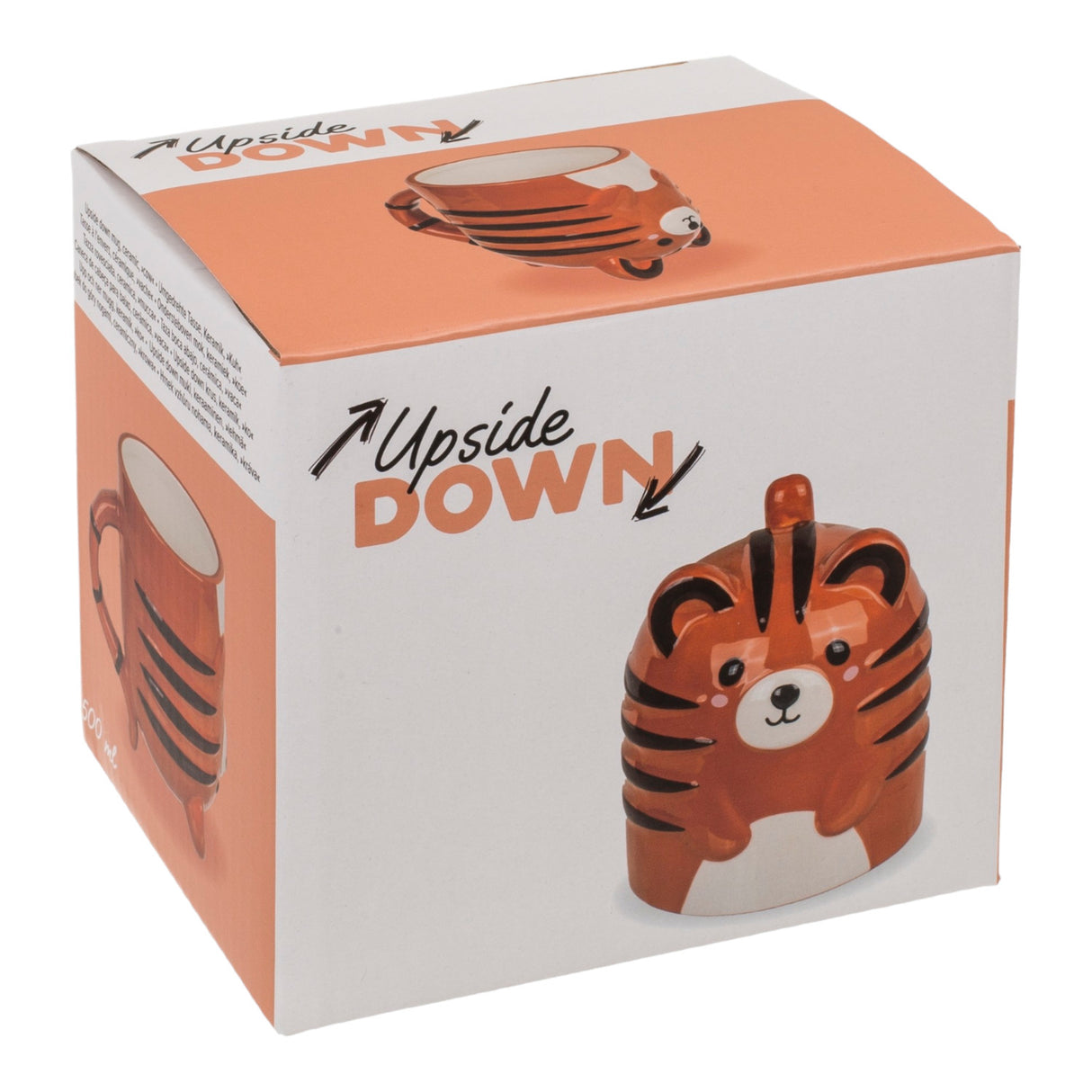 Tiger kopfüber Kaffeebecher Tigertasse aus Keramik