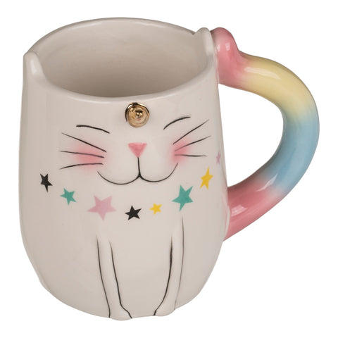Einhorn-Katze Kaffeebecher Einhorn Geschenke für Mädchen Unicorn Tasse aus Keramik