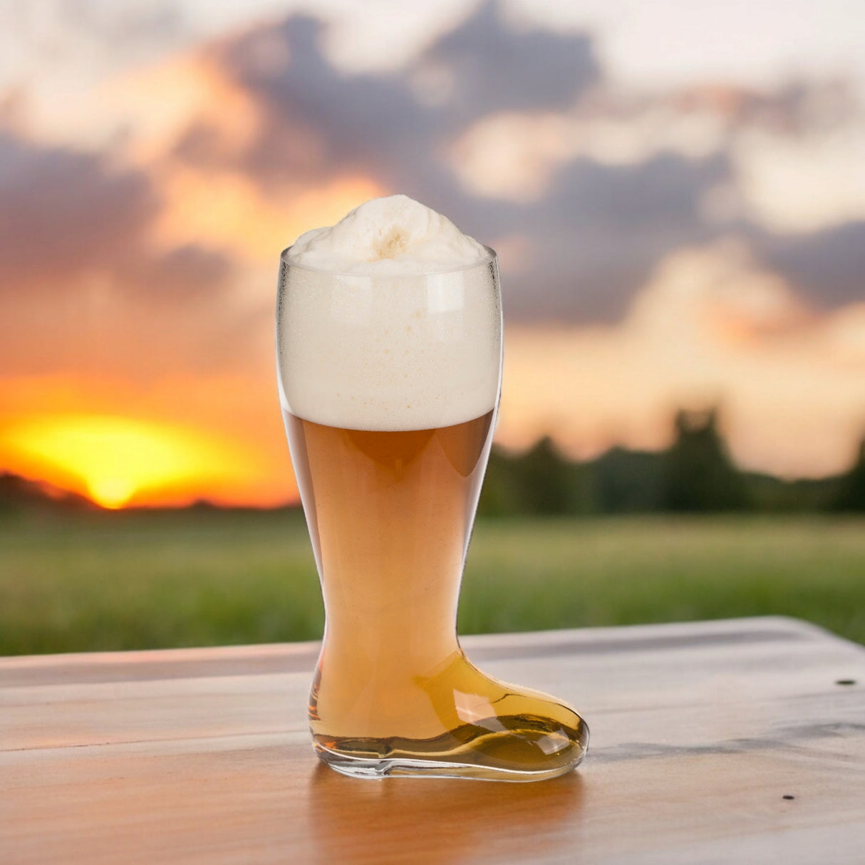 XXL Bierstiefel Bierglas für 2 Liter Bier Deko Bierkrug