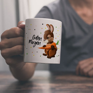 Guten Morgen Hase Kaffeebecher