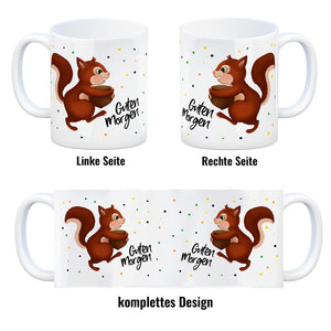 Guten Morgen Eichhörnchen Kaffeebecher