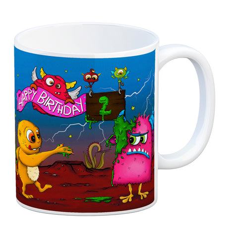 Monster Geburtstagsparty zum 2. Geburtstag Kaffeebecher