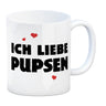 Ich liebe pupsen Furz Kaffeebecher