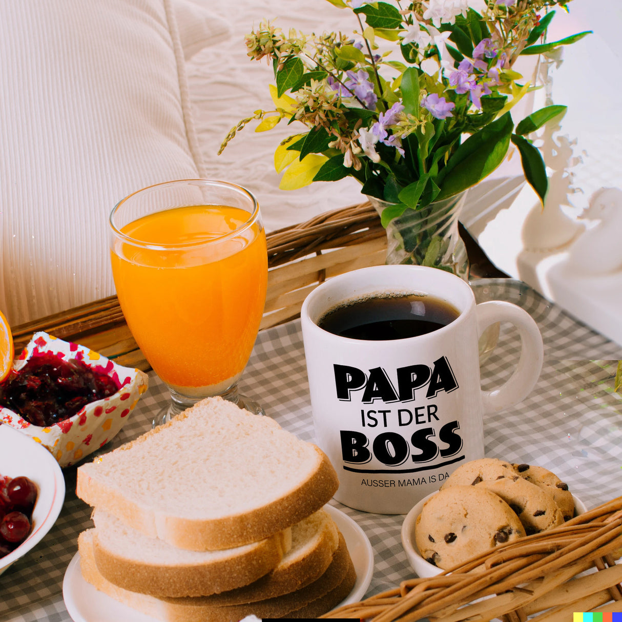 Papa ist der Boss. Außer Mama ist da Kaffeebecher