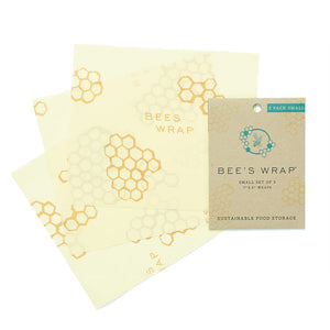 Bee's Wrap Bienenwachstuch Frischhaltefolien in klein im 3er Set