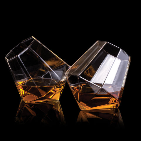 Diamant Whiskeygläser im 2er Set
