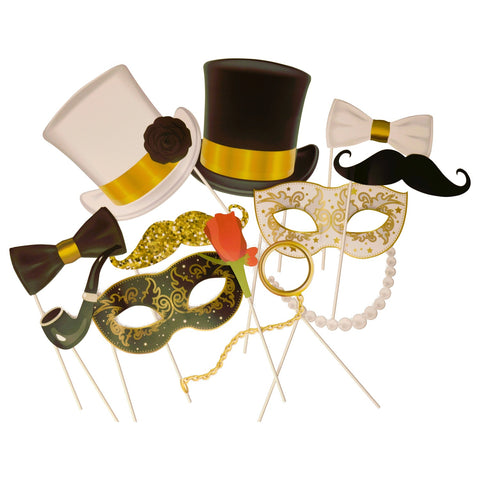 Glamour Party Photo Booth im 12er Set