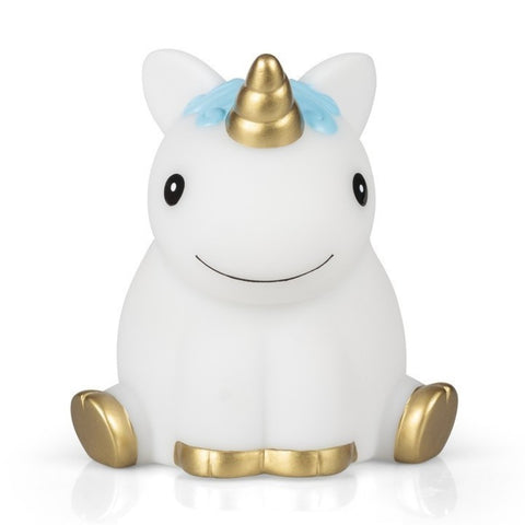 Einhorn Dekolampe mit blauer Mähne