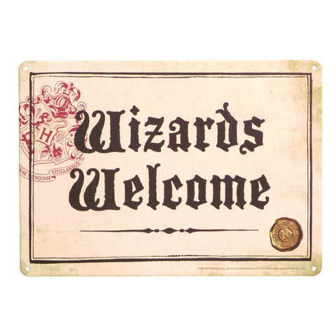 Harry Potter Wizards Welcome Metallschild