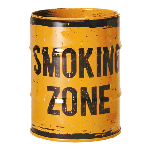 Ölfass - Smoking Zone Aschenbecher in gelb