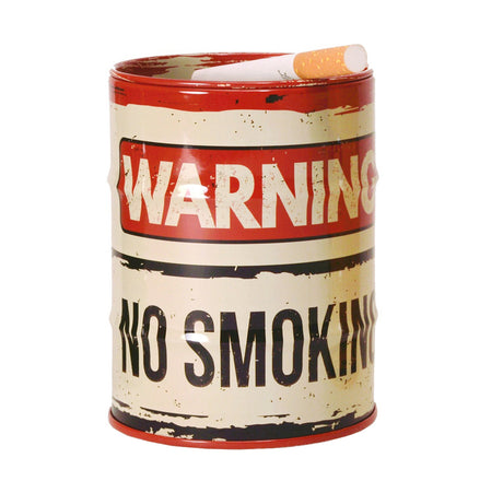 Ölfass - Warning - No smoking Aschenbecher