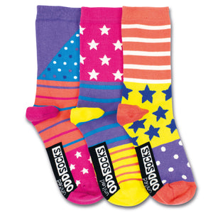 Sterne und Streifen Socken in 30,5-38,5 im 3er Set