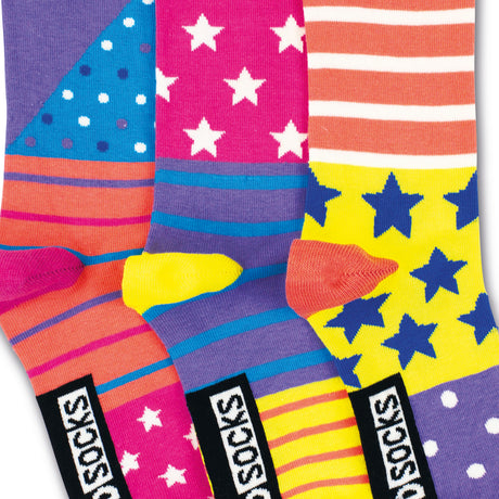 Sterne und Streifen Socken in 30,5-38,5 im 3er Set