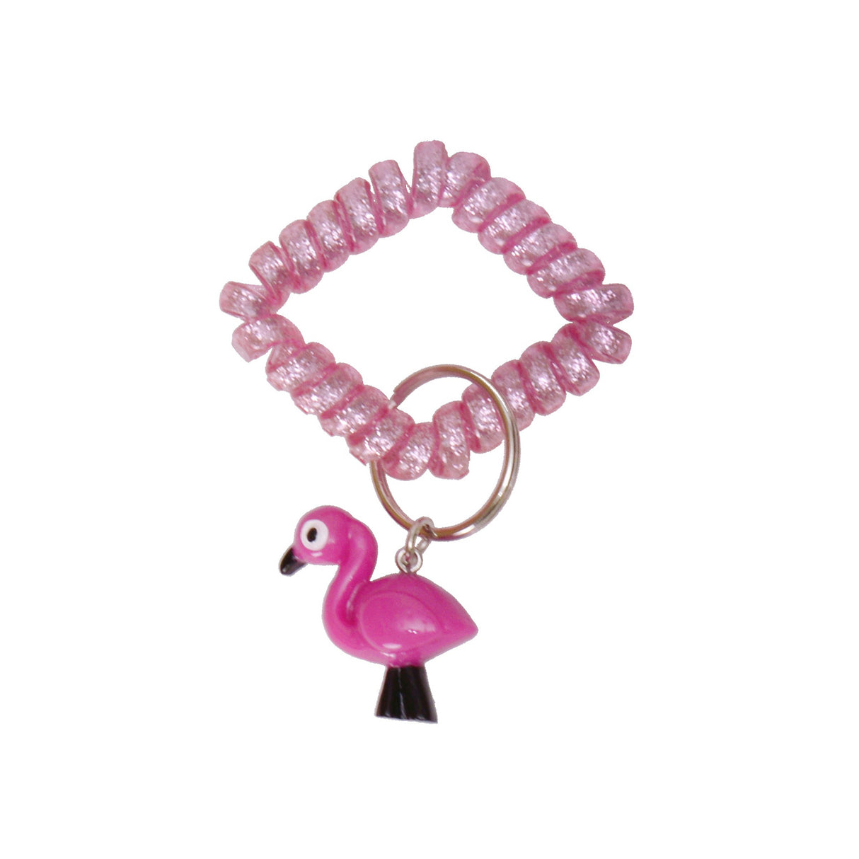 Flamingo Schlüsselanhänger mit Telefonschnur