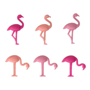 Flamingo Glasmarkierer im 6er Set