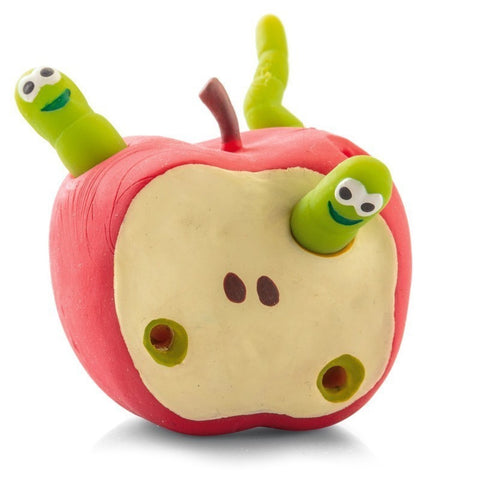 Apfel mit Würmern Stressball